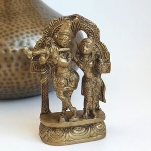 Antique 5” Brass Figure / Figurine from India